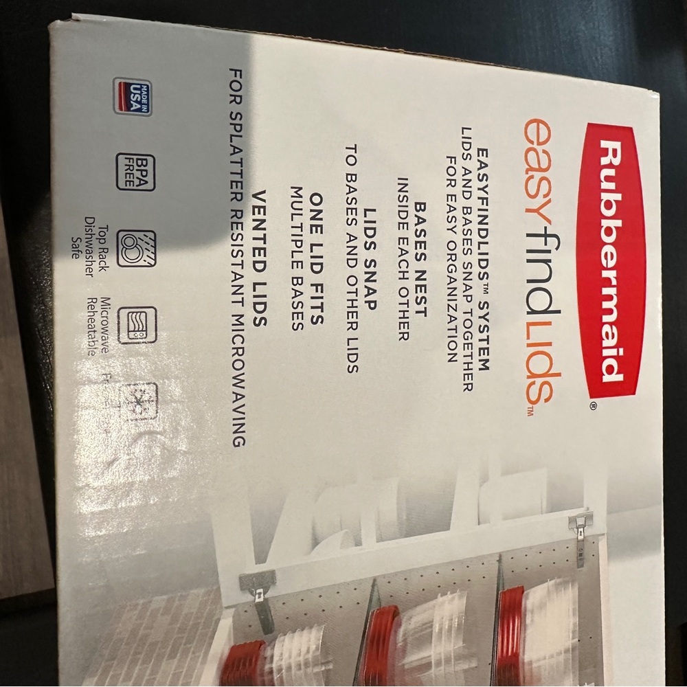 NEW Sealed Rubbermaid Easy Find Lids & Containers 38 pc Set - Picture 5 of 7